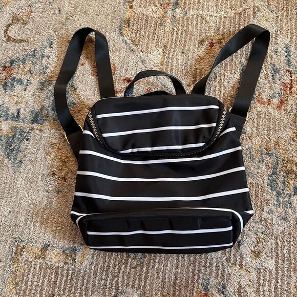 Universal Thread Black and White Striped Backpack - Picture 2 of 7